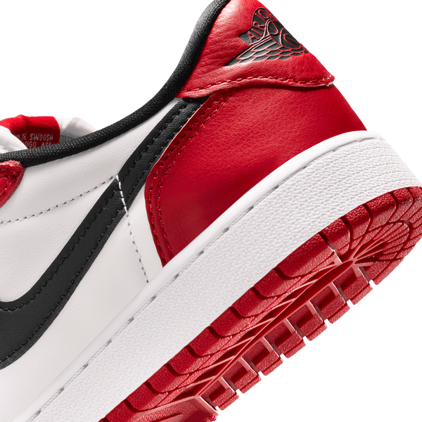 Jordan AJ 1 Retro Low OG - Boys' Grade School - Summit White/Varisty Red/Black - Image 8