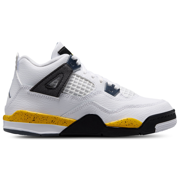 Jordan Retro 4 - Boys' Preschool - White/Blue/Yellow