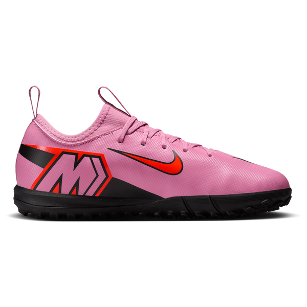 Nike JR Zoom Vapor 16 Academy TF - Boys' Grade School - Total Crimson/Magic Flamingo/Black