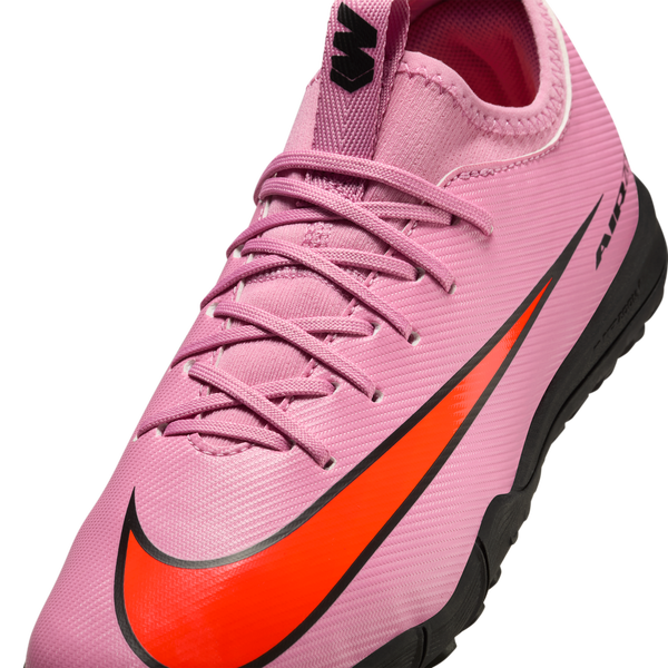 Nike JR Zoom Vapor 16 Academy TF - Boys' Grade School - Total Crimson/Magic Flamingo/Black - Image 7