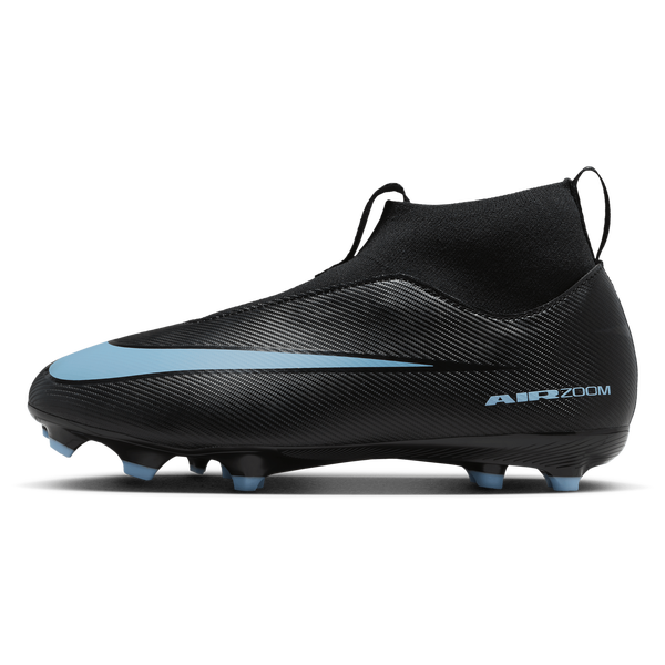 Nike JR Zoom Superfly 10 Acad FG/MG - Boys' Grade School - Black/Ice Blue - Image 2