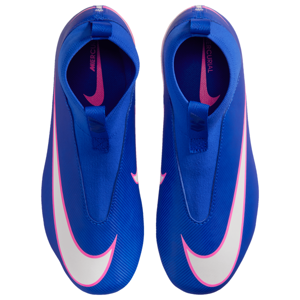 Nike JR Zoom Superfly 10 Acad FG/MG - Boys' Grade School - White/Racer Blue - Image 4
