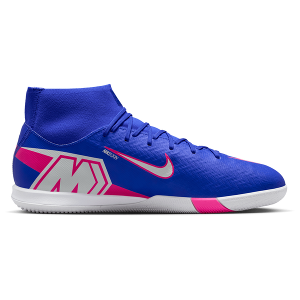 Nike Zoom Superfly 10 Academy IC - Men's - White/Racer Blue