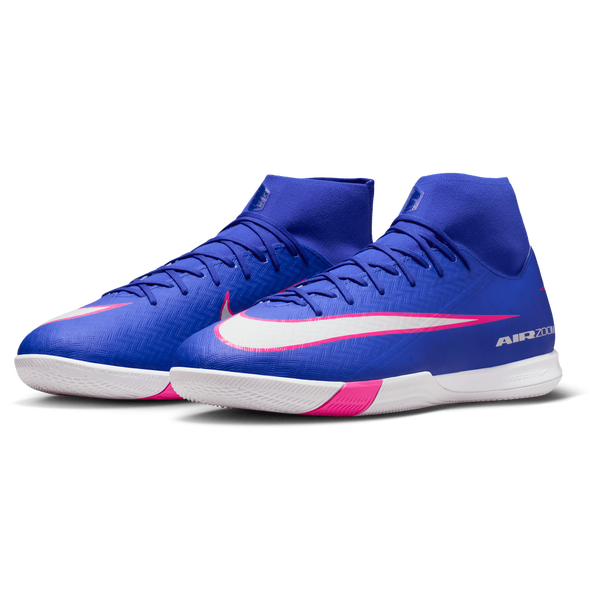 Nike Zoom Superfly 10 Academy IC - Men's - White/Racer Blue - Image 6