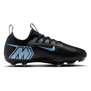 Nike JR Zoom Vapor 16 Academy FG/MG - Boys' Grade School - Black/Ice Blue