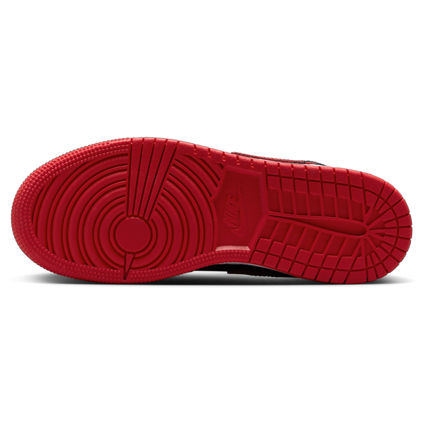 Jordan AJ 1 Mid - Boys' Grade School - Black/Red - Image 5