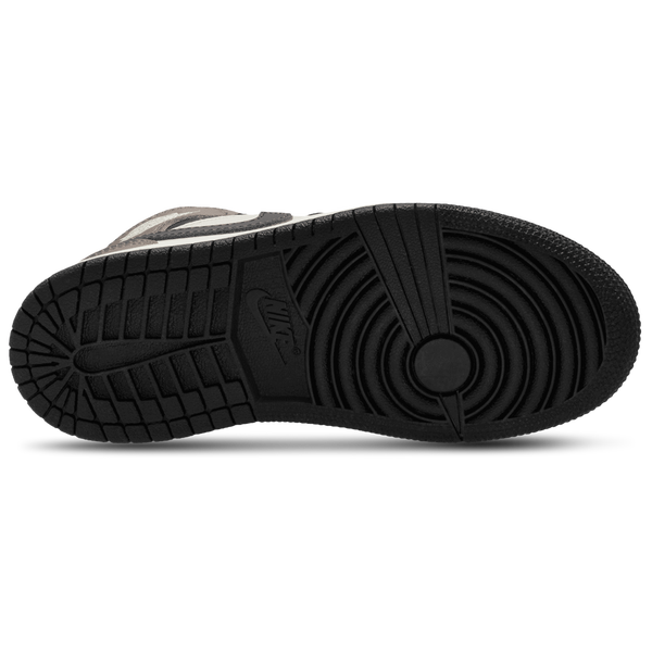 Jordan AJ 1 Mid - Boys' Preschool - Black/Phantom/Univ Red - Image 4