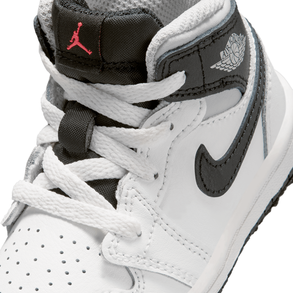 Jordan AJ 1 Mid - Boys' Toddler - Summit White/Black/Infrared - Image 7