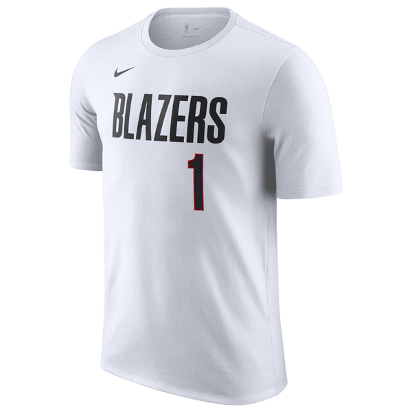Nike Trail Blazers Name & Number T-Shirt - Men's - White - Image 2