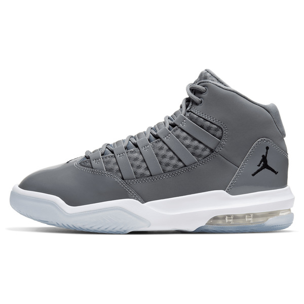 Jordan Max Aura - Boys' Grade School - White/Cool Grey/Black - Image 2