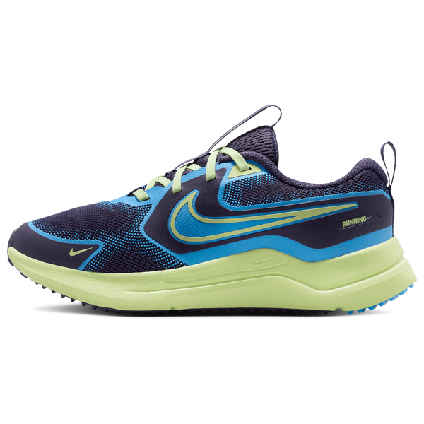 Nike Cosmic Runner - Boys' Grade School - University Blue/Light Liquid Lime/Dark Raisin - Image 2