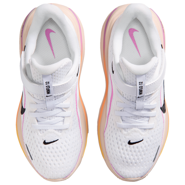 Nike Air Winflo 12 - Girls' Preschool - White/Pink/Black - Image 4