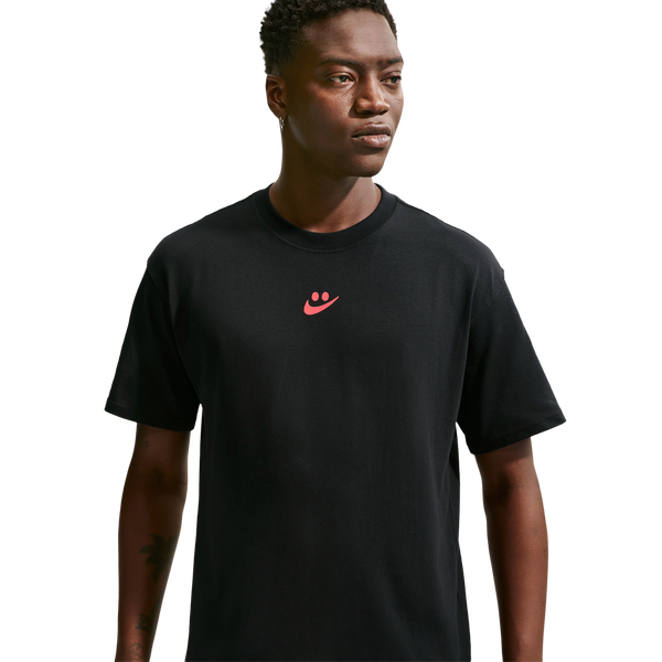 Nike NSW M90 Short Sleeve Swoosh World T-shirt - Men's - Black/Red