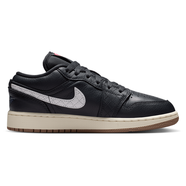 Jordan Air Jordan 1 Low SE - Boys' Grade School - Off Noir/University Red/Sail