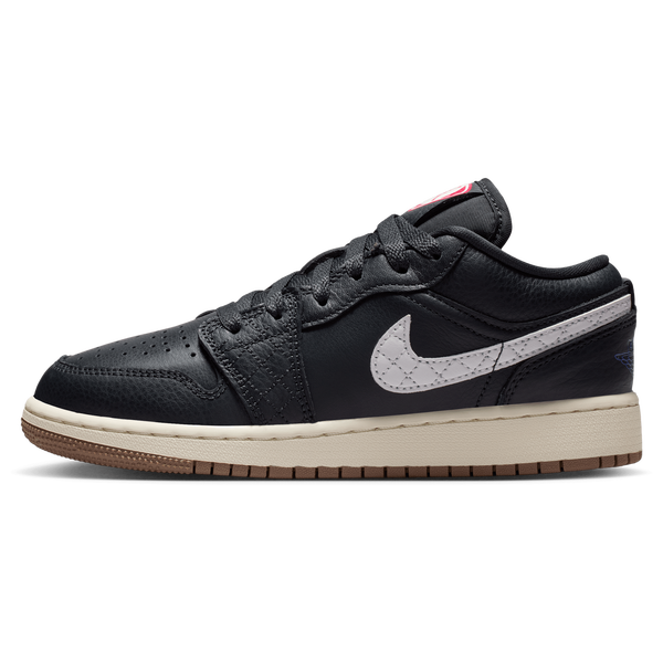 Jordan Air Jordan 1 Low SE - Boys' Grade School - Off Noir/University Red/Sail - Image 2