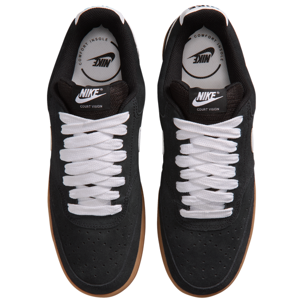 Nike Court Vision Lo FL V2 - Men's - Black/White/Gum Med Brown - Image 4