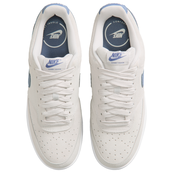 Nike Court Vision Lo FL V2 - Men's - White/Diffused Blue/Vast Grey - Image 4