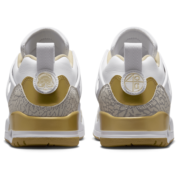 Jordan Spizike Low - Women's - Neutral Grey/Metallic Gold/White - Image 3