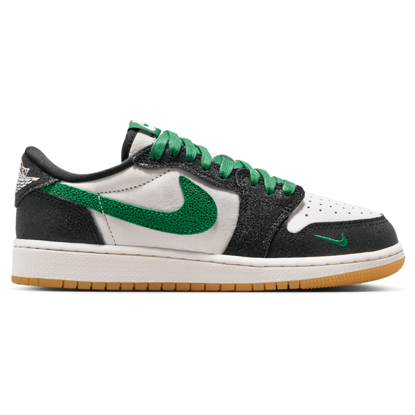 Jordan AJ 1 Retro Low OG - Boys' Grade School - Phantom/Green/Black