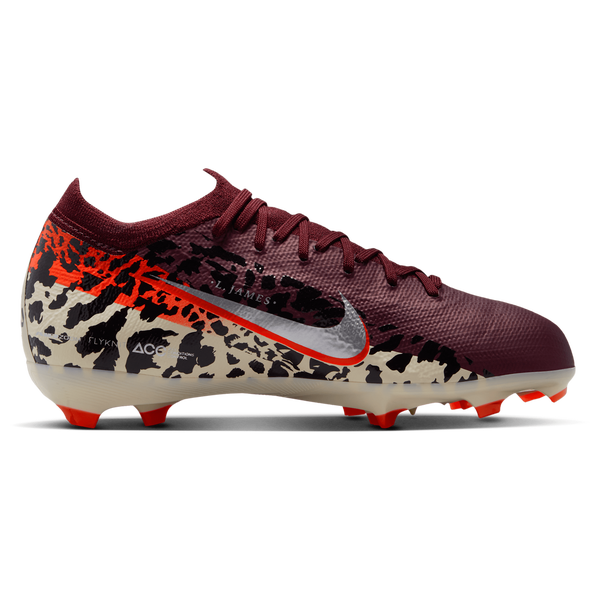 Nike JR ZM Vapor 16 Pro FG - Boys' Grade School - Burgundy Crush/Metallic Silver/University Red