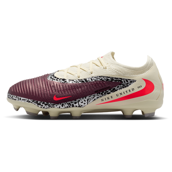 Nike JR Phantom 6 Low Pro FG/MG - Boys' Grade School - University Red/Fossil/Burgundy Crush - Image 2