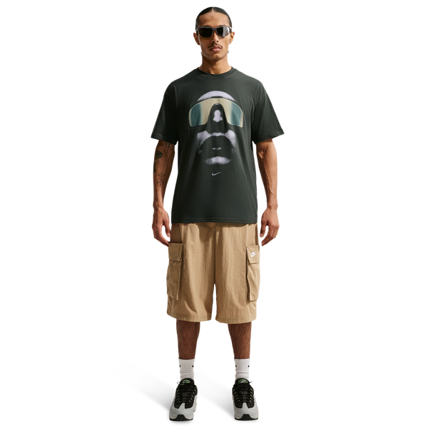 Nike NSW M90 Short Sleeve T-Shirt - Men's - Black Spruce/Spruce Fog - Image 3