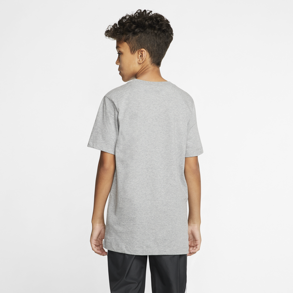 Nike Futura T-Shirt - Boys' Grade School - White/Dark Grey Heather - Image 3