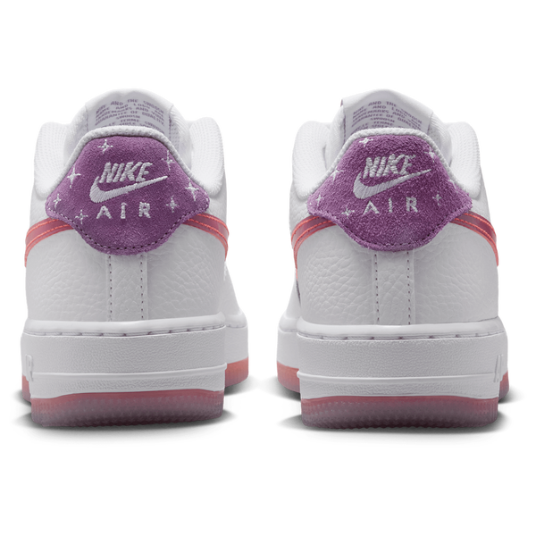 Nike Air Force 1 BB - Boys' Grade School - White/Bright Violet/Turf Orange - Image 3