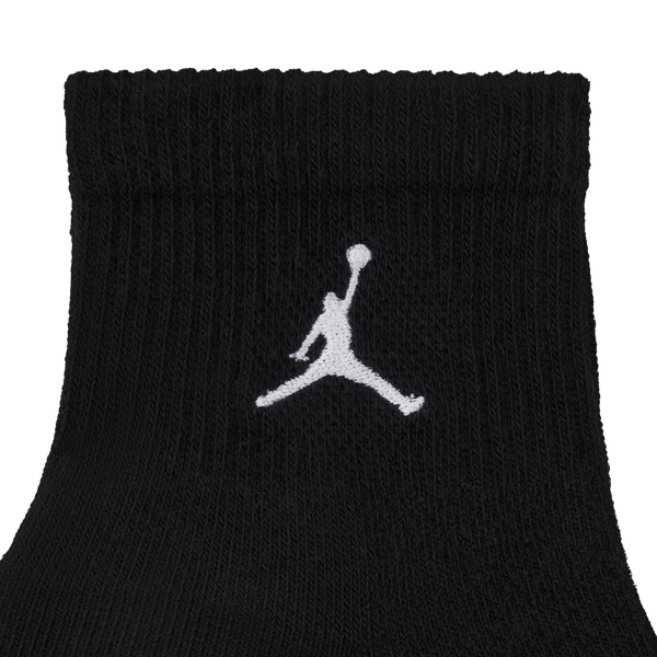 Jordan Everyday 3 Pack Cushion Ankle Socks - Men's - Black/White - Image 4