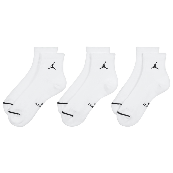 Jordan Everyday 3 Pack Cushion Ankle Socks - Men's - White/White - Image 2