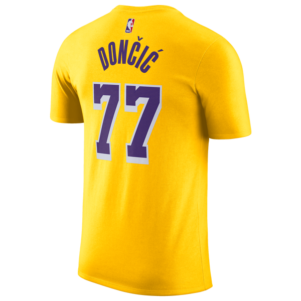 Nike Lakers Name & Number T-Shirt - Men's - Yellow