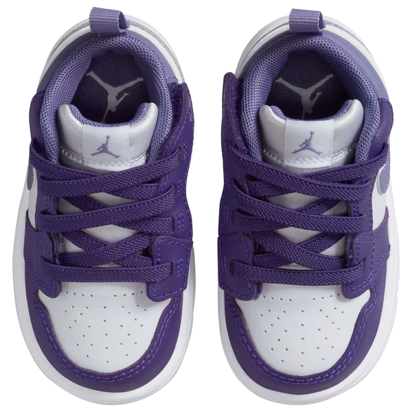 Jordan AJ 1 Low - Girls' Toddler - Dusty Amethyst/Court Purple - Image 4