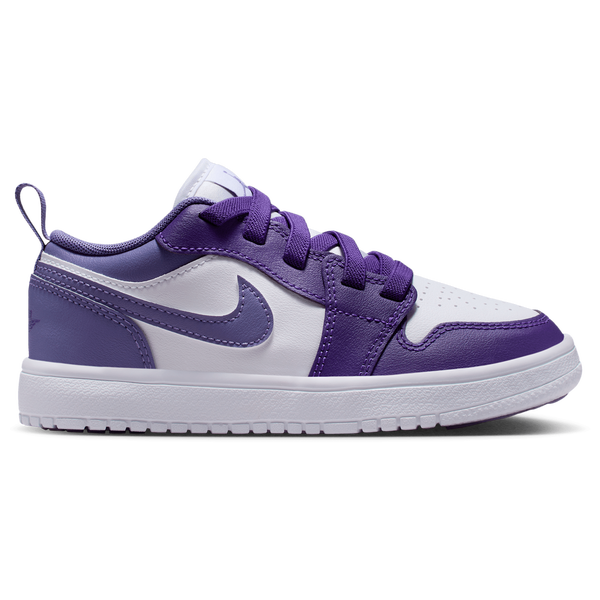 Jordan AJ 1 Low - Girls' Preschool - Court Purple/Dusty Amethyst