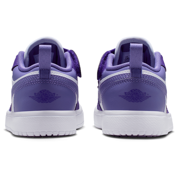 Jordan AJ 1 Low - Girls' Preschool - Court Purple/Dusty Amethyst - Image 3