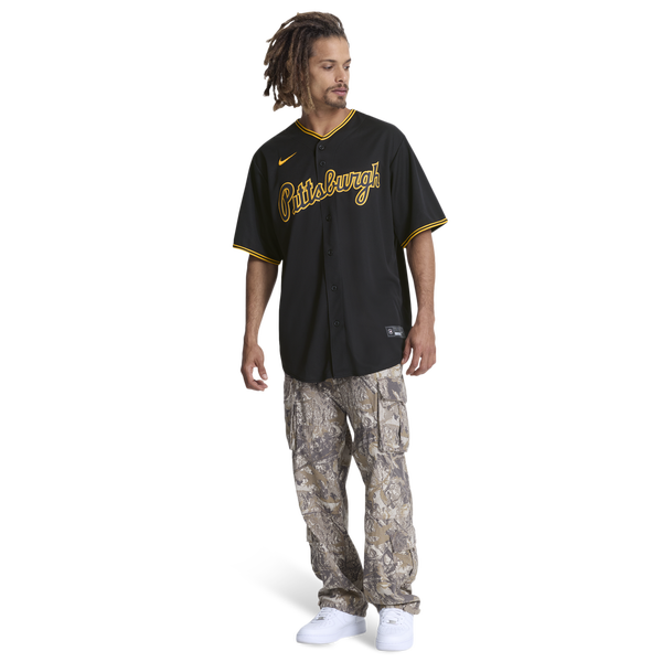Nike MLB Pittsburgh Pirates Alternate Jersey - Men's - Black - Image 4