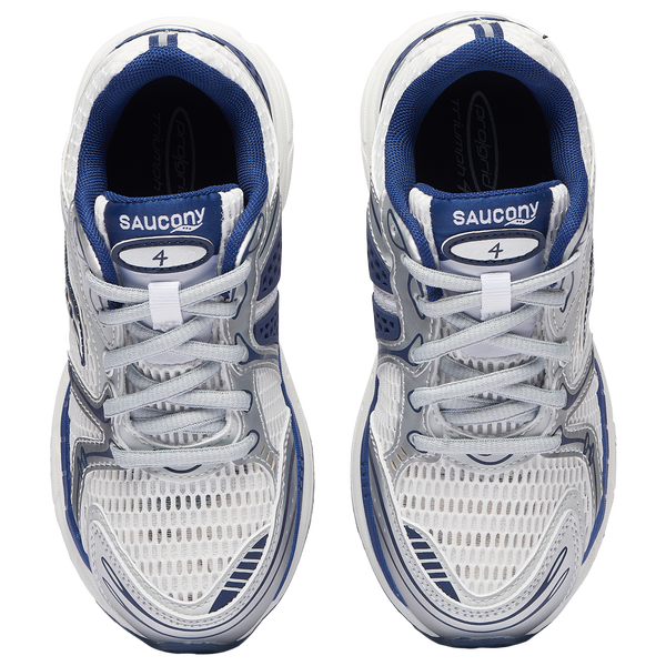 Saucony Triumph 4 - Boys' Preschool - White/Navy - Image 4