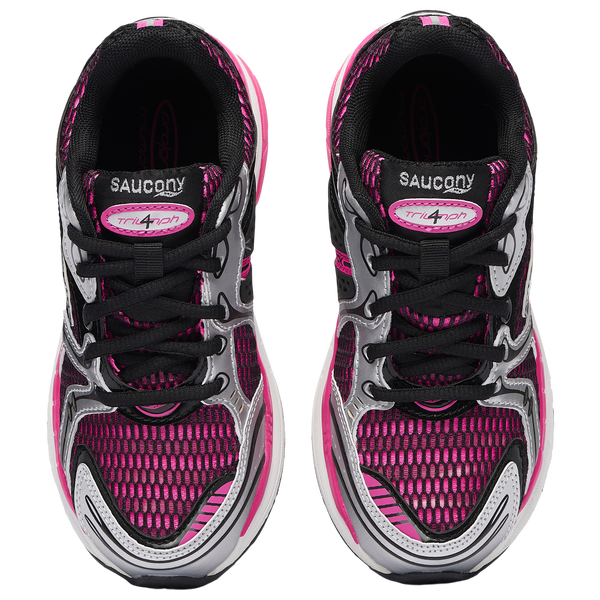 Saucony Triumph 4 - Girls' Preschool - Pink/Black - Image 4