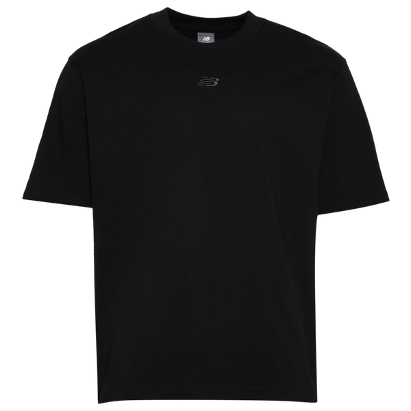 New Balance Oversized Center Chest Emblem Tonal T-Shirt - Men's - Black