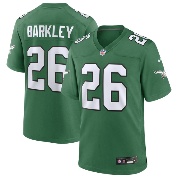 Nike Saquon Barkley Eagles Game Jersey - Men's - Pine Green