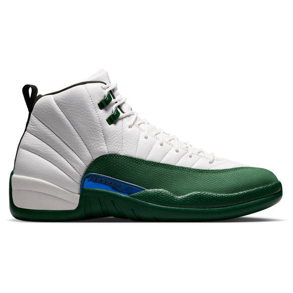 Jordan Retro 12 - Men's - White/Green/Gold