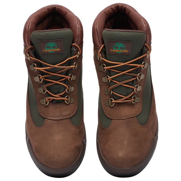 Timberland 6" Hairy Suede Chuka Field Boots - Men's - Brown/Green - Image 4