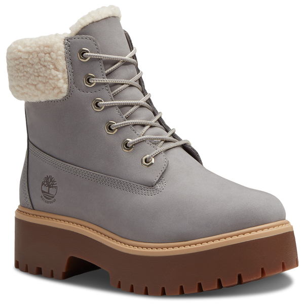 Timberland Stone Street Platform Warm-Lined Waterproof Boot - Women's - Medium Grey/Medium Grey/Medium Grey - Image 7
