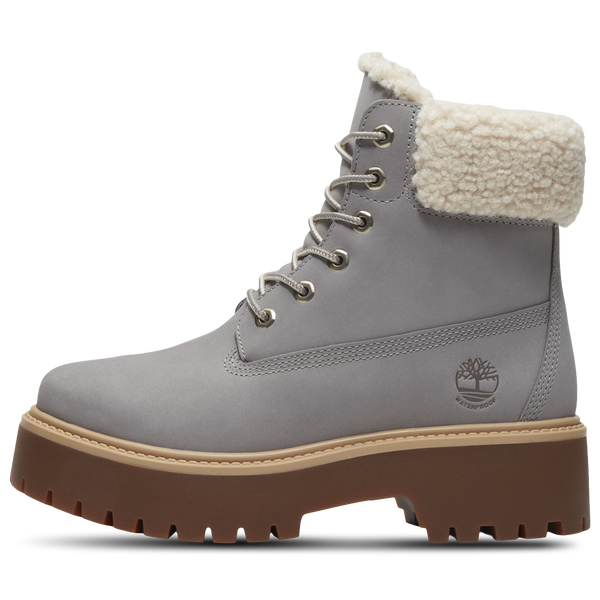Timberland Stone Street Platform Warm-Lined Waterproof Boot - Women's - Medium Grey/Medium Grey/Medium Grey - Image 8