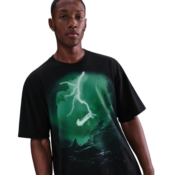 Nike NSW Max 90 Signature Short Sleeve T-Shirt - Men's - Green/Black