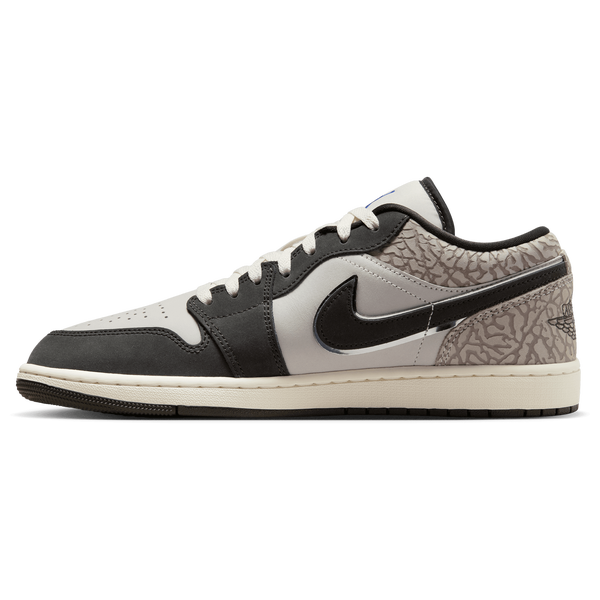 Jordan Air Jordan 1 Low SE V2 Brasil - Men's - Royal/Pewter/Sail - Image 2