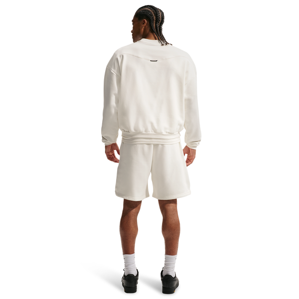Nike Tech Fit Standard Issue Brush Fleece 8In Short - Men's - Sail/Pale Ivory - Image 4