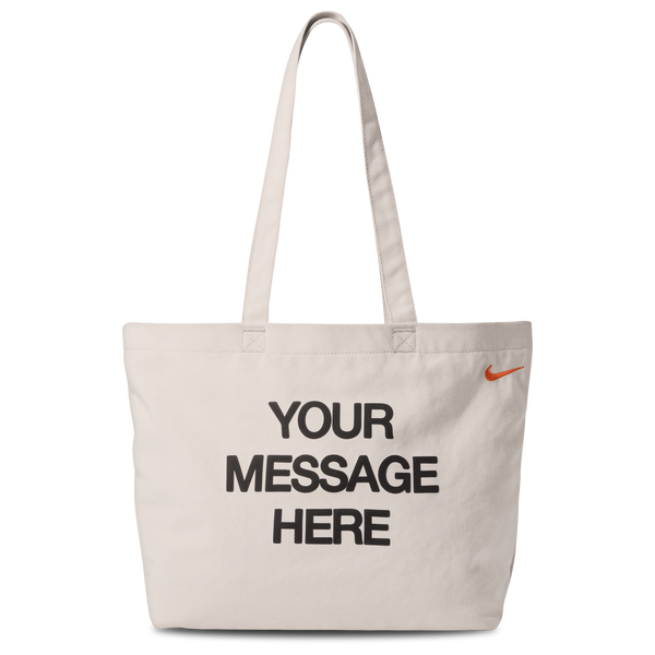 Nike Heritage Tote GFX - Adult - Oatmeal/Safety Orange/Safety Orange - Image 2