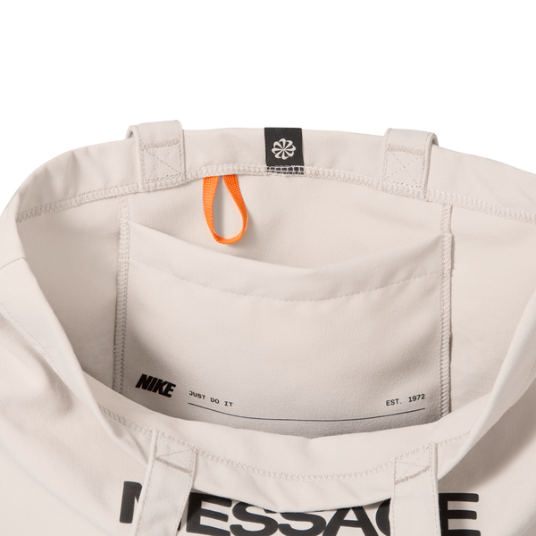Nike Heritage Tote GFX - Adult - Oatmeal/Safety Orange/Safety Orange - Image 3