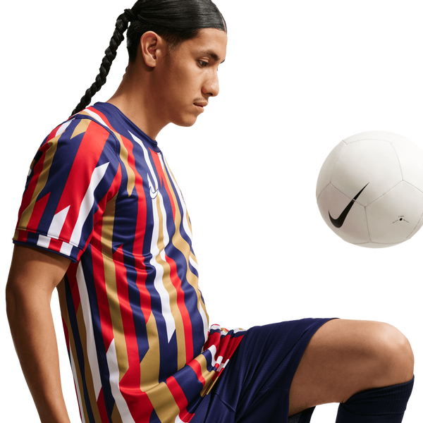 Nike CDG Dri-FIT Short Sleeve Prematch Top - Men's - Loyal Blue/White - Image 3