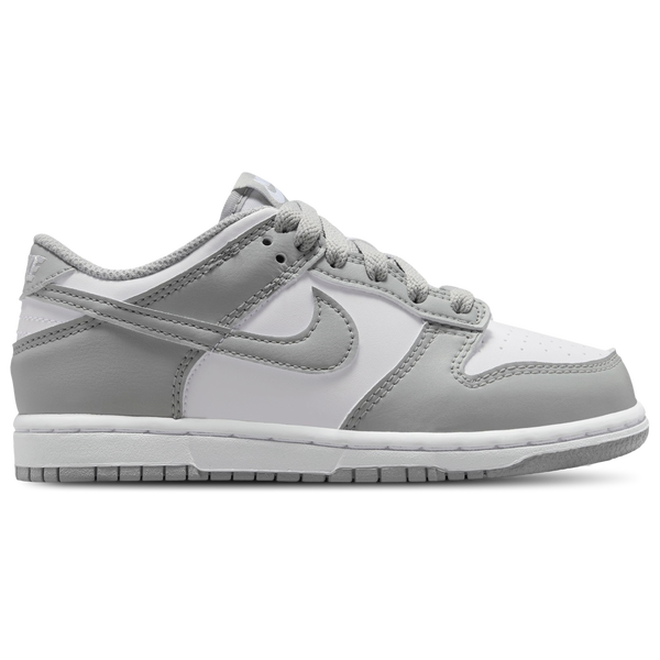 Nike Dunk Low N - Boys' Preschool - White/Smoke Grey